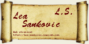 Lea Sanković vizit kartica